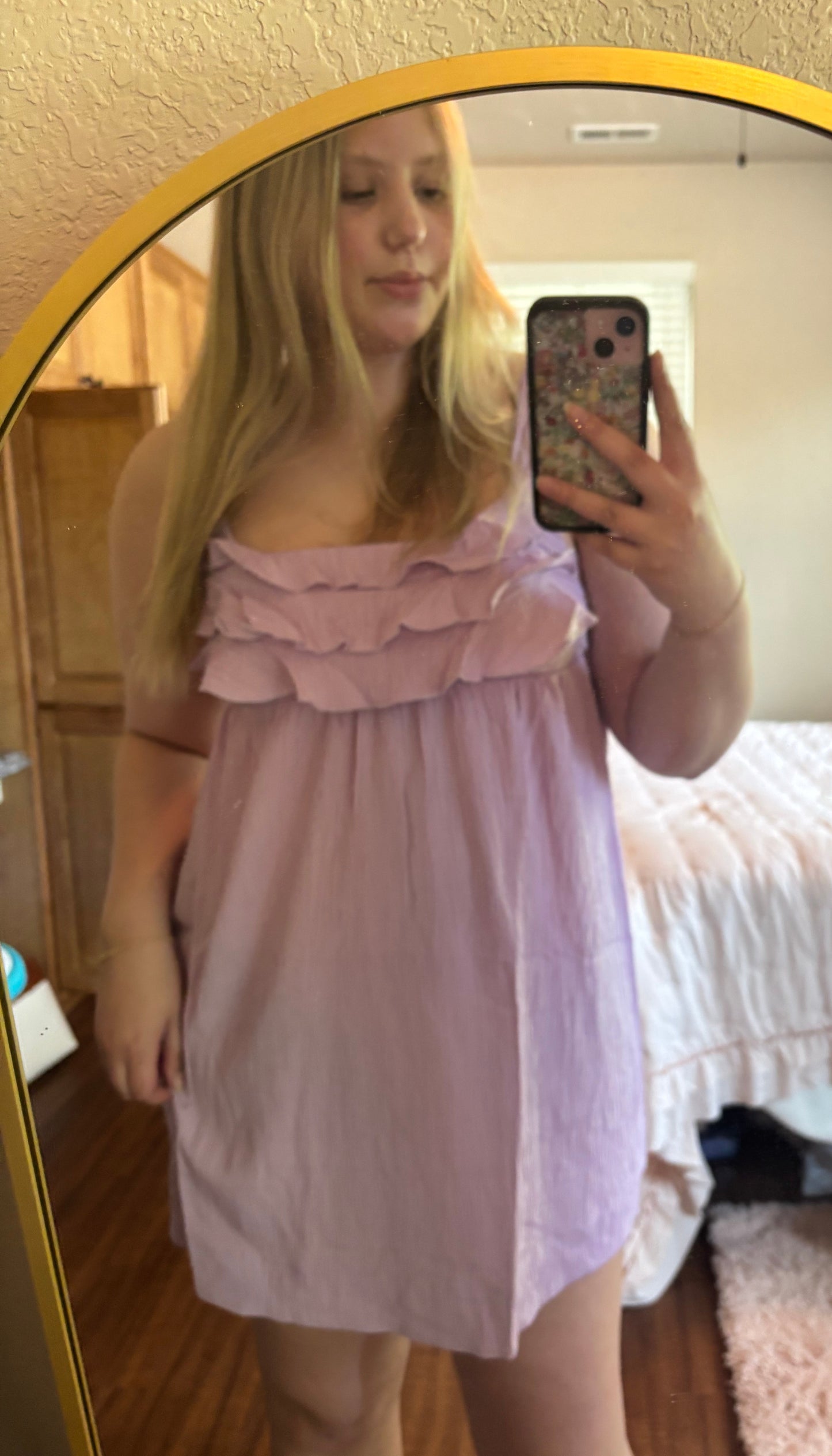 The Violet Ruffle Mini Dress